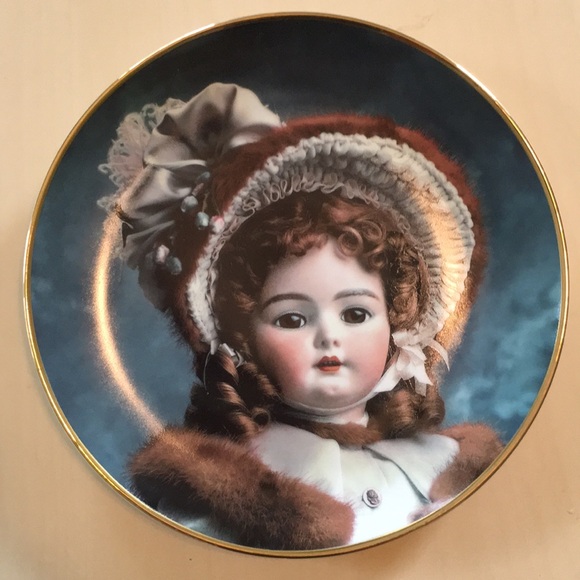Franklin Mint Hanau Doll Museum Plates (Lot of 5) Cute yet Creepy Dolls Vintage - Picture 3 of 12